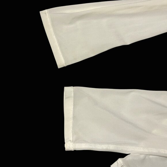 Like New Lululemon If You're Lucky Long Sleeve Tee T-Shirt Top White Size 8/10 M - Picture 6 of 8